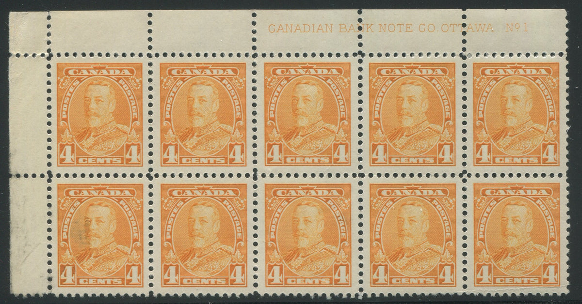 0220CA2209 - Canada #220 - Plate Block of 10