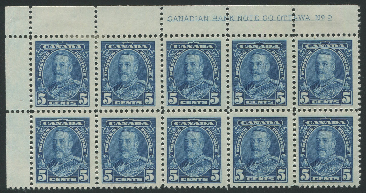 0221CA2208 - Canada #221 - Plate Block of 10