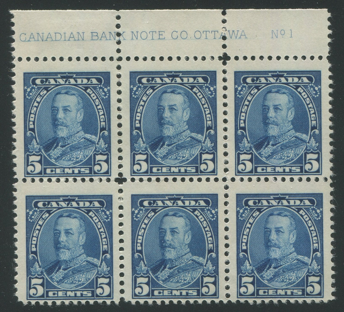 0221CA2208 - Canada #221 - Plate Block of 6