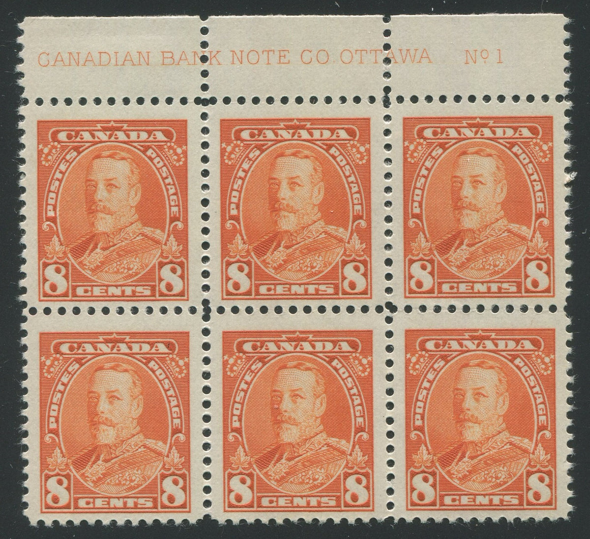 0222CA2208 - Canada #222 - Plate Block of 6