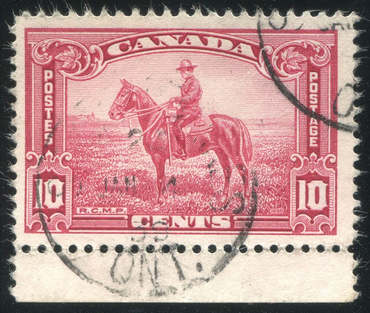 0223CA2002 - Canada #223iv - Used &#39;Bird Cage&#39; Variety