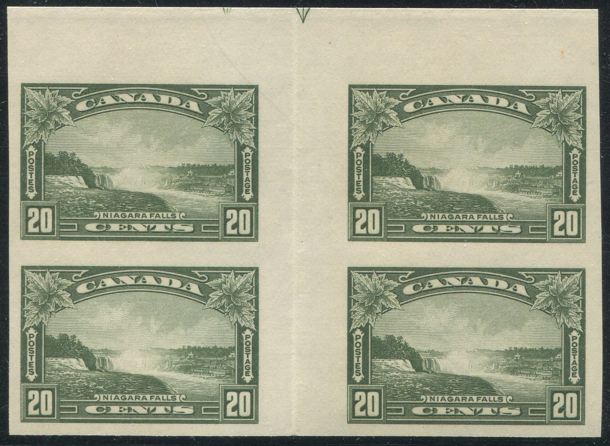 0225CA1906 - Canada #225ii - Mint Imperf Gutter Block of 4
