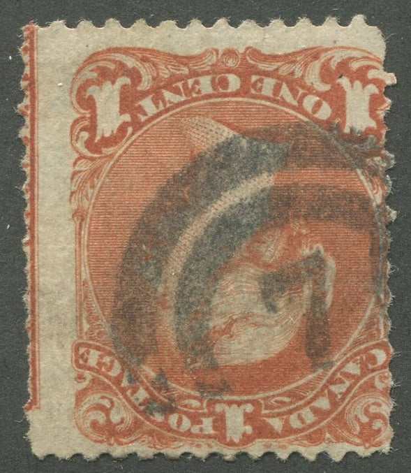 0022CA2002 - Canada #22, 2-Ring Numeral Cancel &#39;7&#39;
