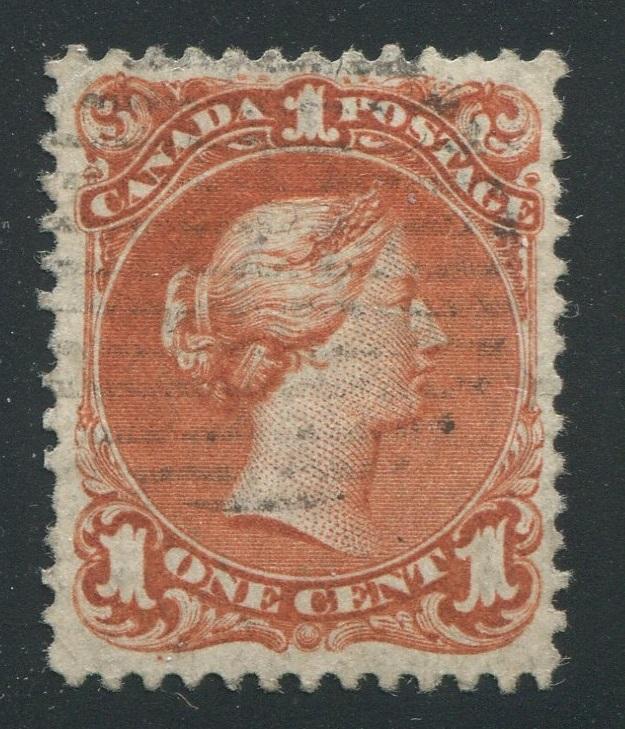 0022CA1710 - Canada #22a - Used, Watermarked Bothwell Paper