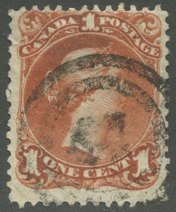 0022CA2002 - Canada #22b, 2-Ring Numeral Cancel &#39;44&#39;