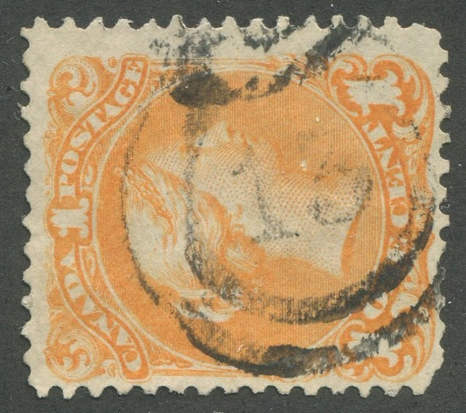 0023CA2002 - Canada #23, 2-Ring Numeral Cancel &#39;13&#39;
