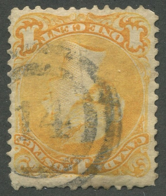 0023CA2002 - Canada #23, 2-Ring Numeral Cancel &#39;14&#39;