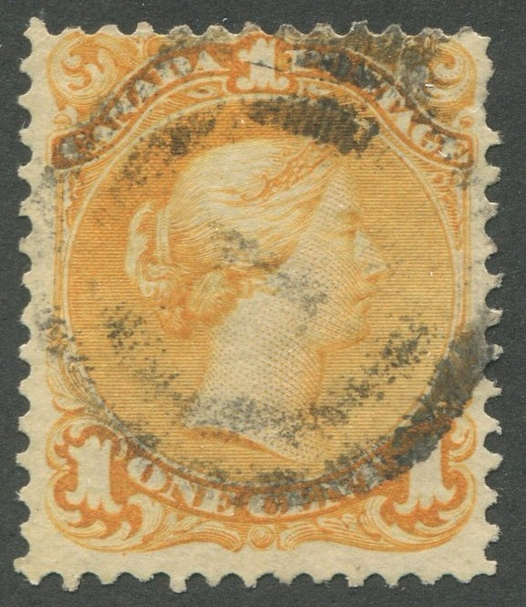 0023CA2002 - Canada #23, 2-Ring Numeral Cancel &#39;1&#39;