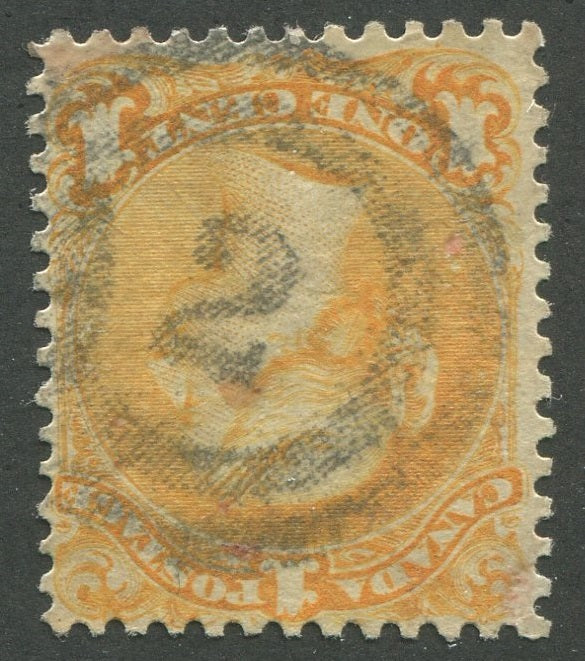 0023CA2002 - Canada #23, 2-Ring Numeral Cancel &#39;2&#39;