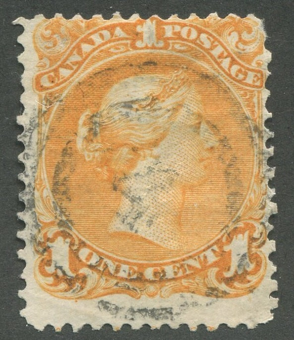 0023CA2002 - Canada #23, 2-Ring Numeral Cancel &#39;4&#39;