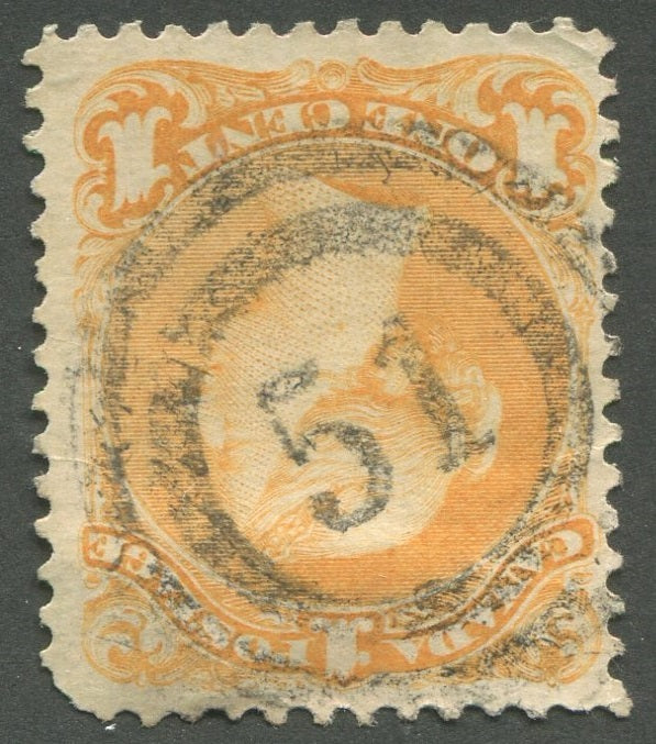 0023CA2002 - Canada #23, 2-Ring Numeral Cancel &#39;51&#39;
