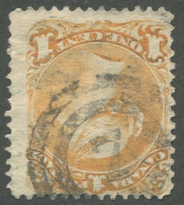 0023CA2002 - Canada #23, 2-Ring Numeral Cancel &#39;7&#39;