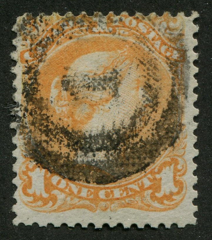 0023CA2206 - Canada #23i - 2-Ring Numeral Cancel &#39;1&#39;