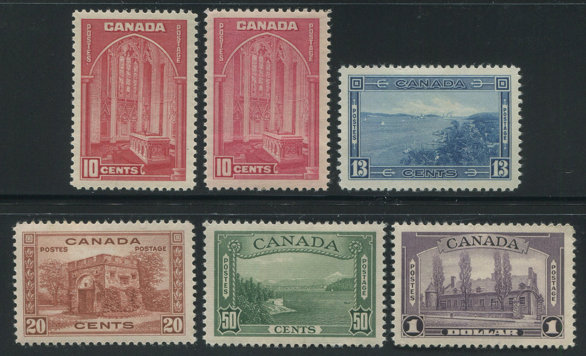 0241CA2302 - Canada #241, 241a, 242-245 Set