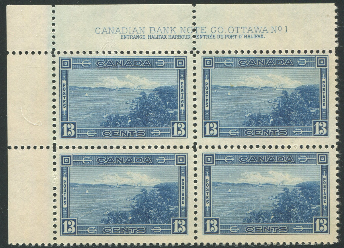 0242CA1910 - Canada #242 Plate Block