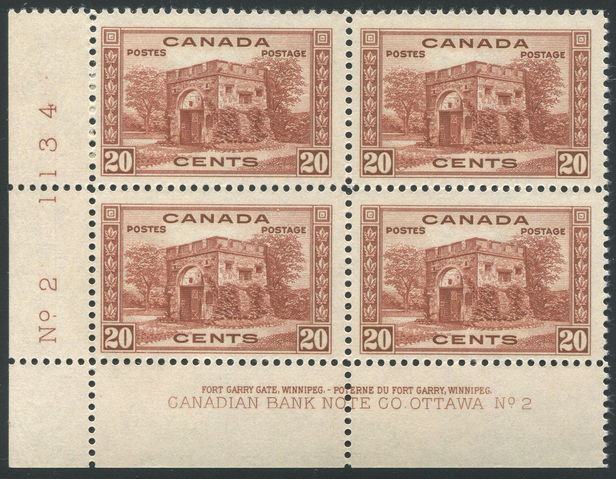 0243CA1910 - Canada #243 Plate Block