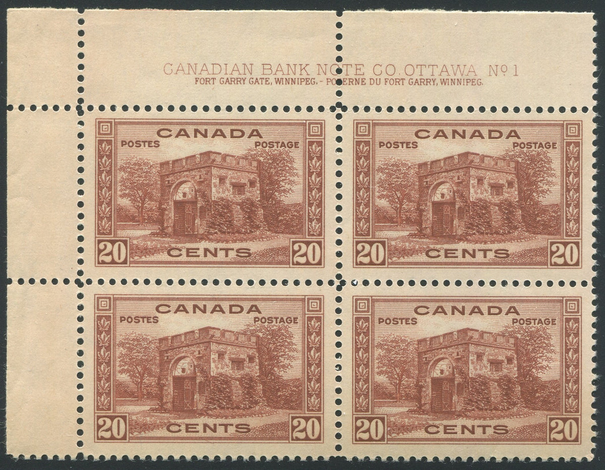0243CA1910 - Canada #243 Plate Block