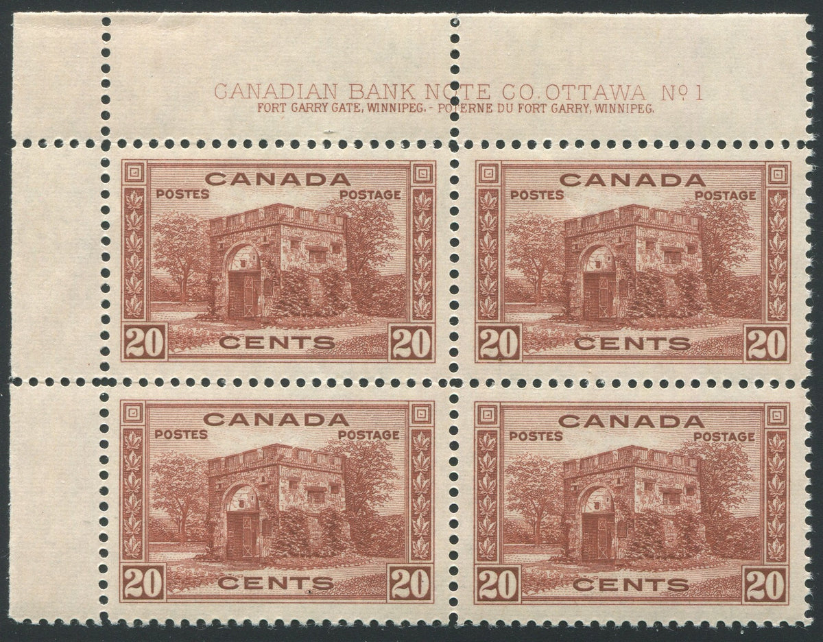 0243CA1910 - Canada #243 Plate Block