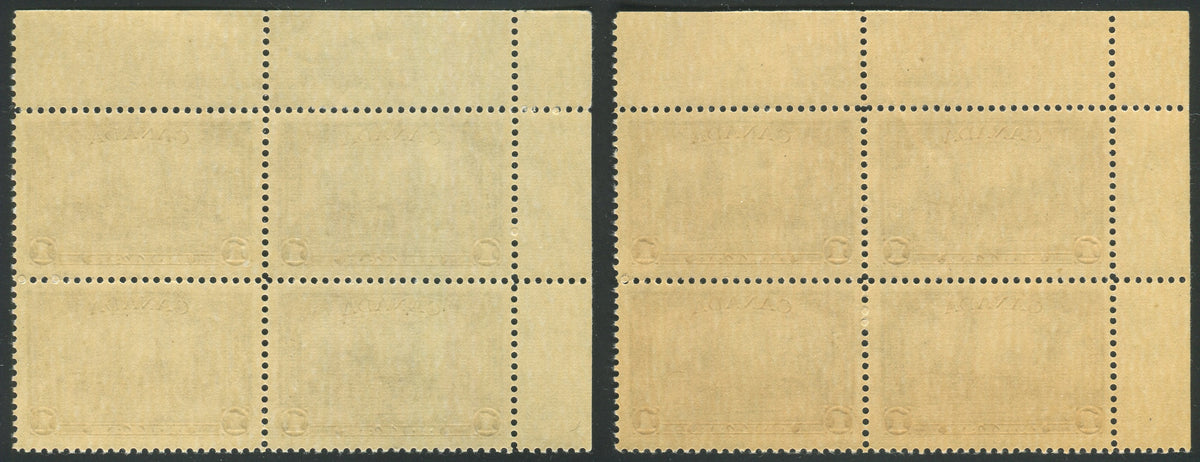0245CA1910 - Canada #245 &amp; 245i Plate Block Set