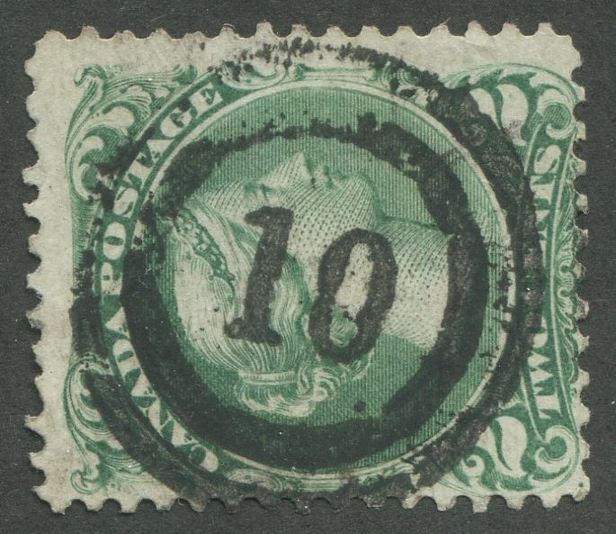 0024CA2002 - Canada #24, 2-Ring Numeral Cancel &#39;10&#39;