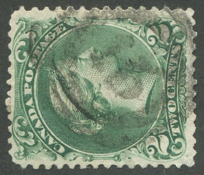 0024CA2002 - Canada #24, 2-Ring Numeral Cancel &#39;15&#39;