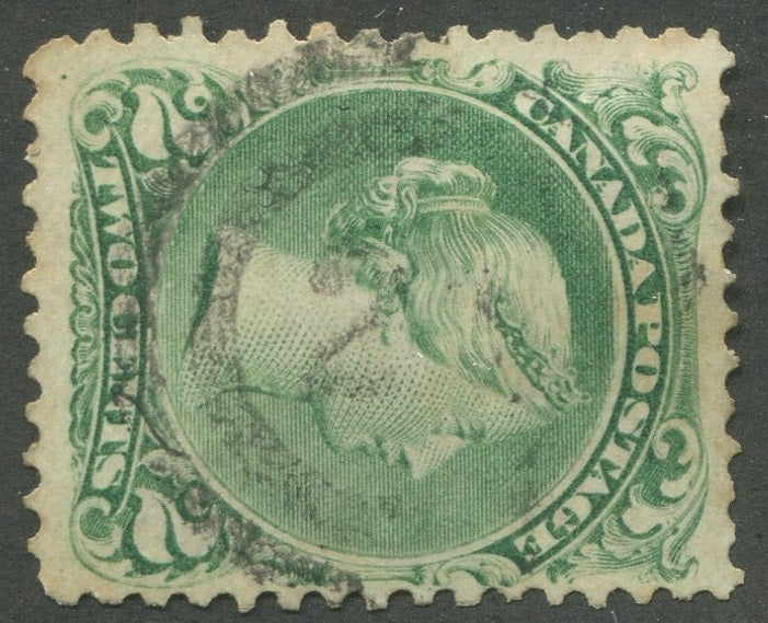 0024CA2002 - Canada #24, 2-Ring Numeral Cancel &#39;23&#39;