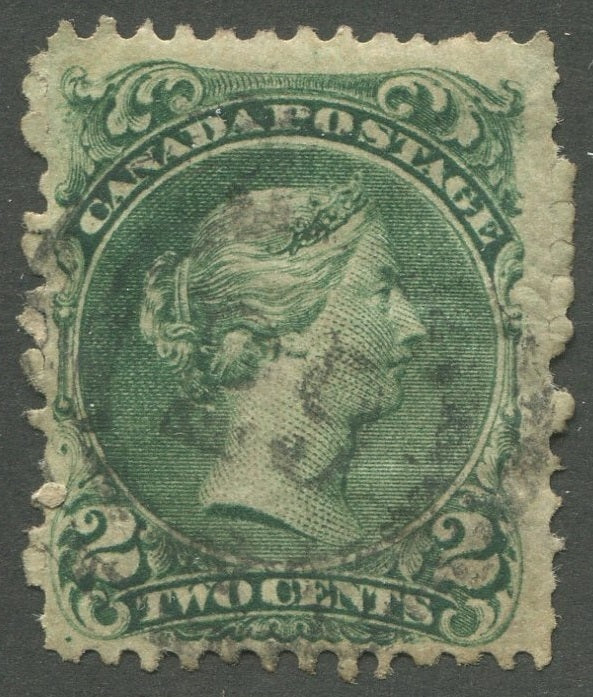 0024CA2002 - Canada #24, 2-Ring Numeral Cancel &#39;29&#39;