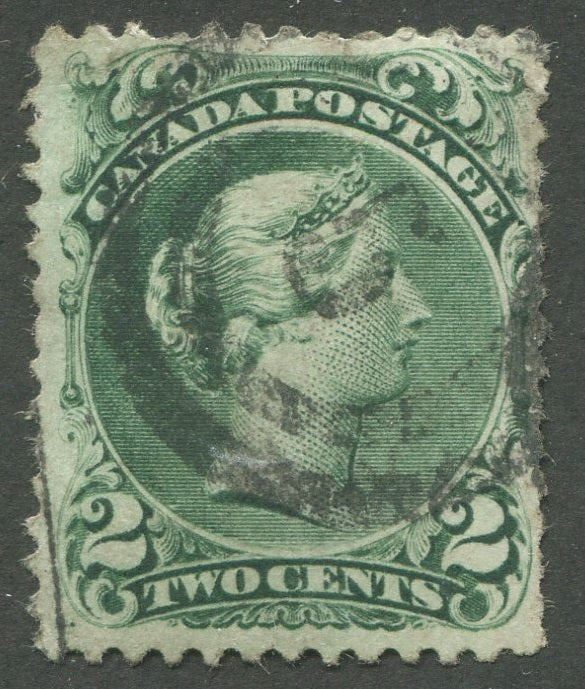 0024CA2002 - Canada #24iv, 2-Ring Numeral Cancel &#39;5&#39;