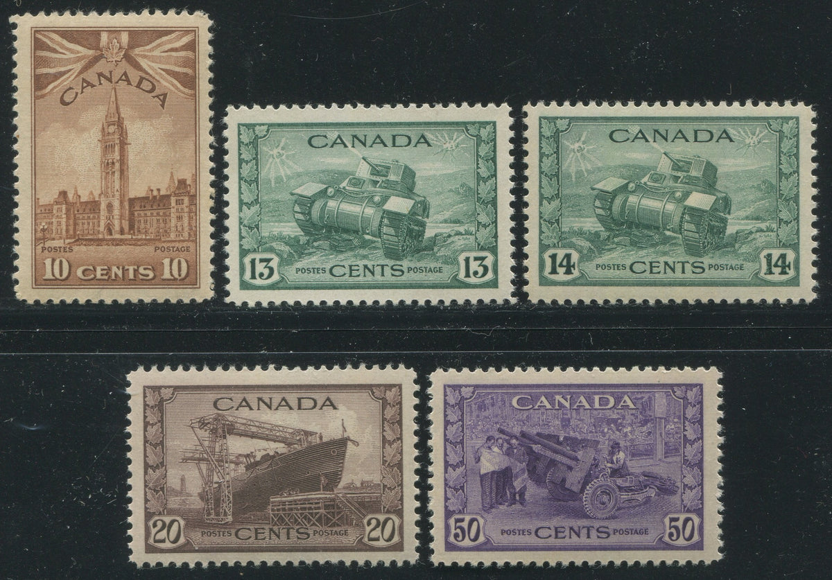 0257CA2211 - Canada #257-261 Short Set