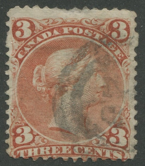 0025CA2209 - Canada #25, 2-Ring Numeral Cancel &#39;29&#39;