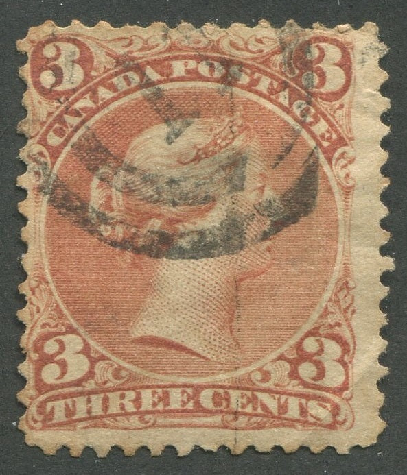 0025CA2002 - Canada #25, 2-Ring Numeral Cancel &#39;11&#39;