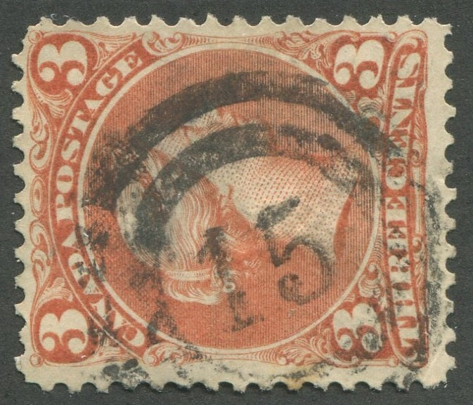 0025CA2002 - Canada #25, 2-Ring Numeral Cancel &#39;15&#39;