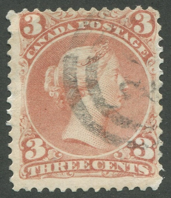 0025CA2002 - Canada #25, 2-Ring Numeral Cancel &#39;21&#39;?