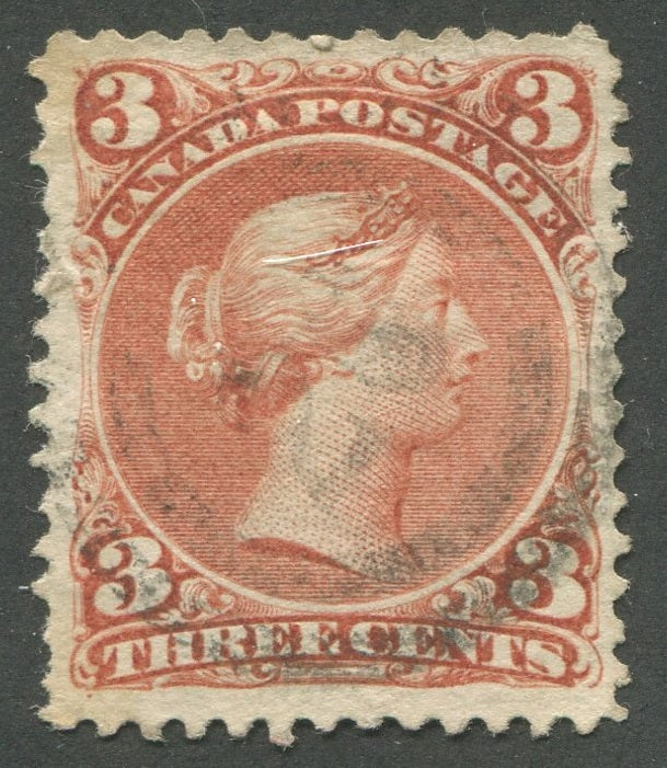 0025CA2002 - Canada #25, 2-Ring Numeral Cancel &#39;26&#39;