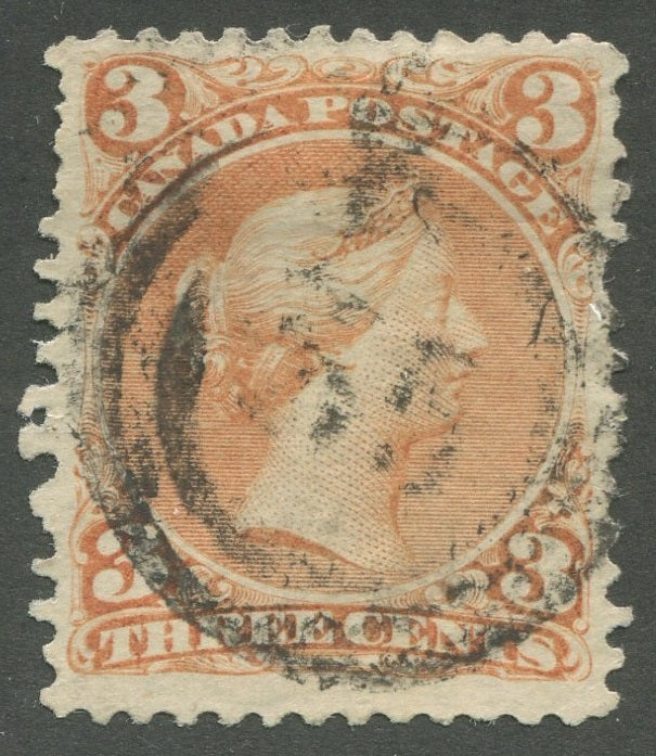 0025CA2002 - Canada #25, 2-Ring Numeral Cancel &#39;35&#39;
