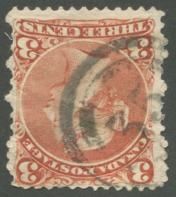 0025CA2002 - Canada #25, 2-Ring Numeral Cancel &#39;35&#39;