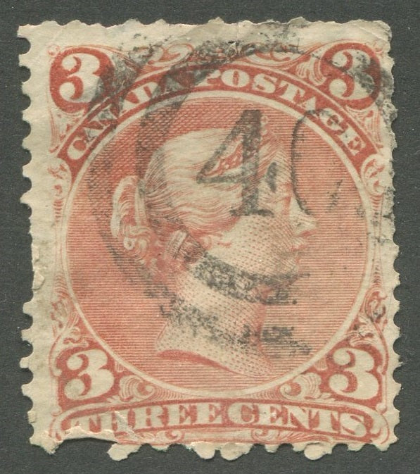 0025CA2002 - Canada #25, 2-Ring Numeral Cancel &#39;40&#39;