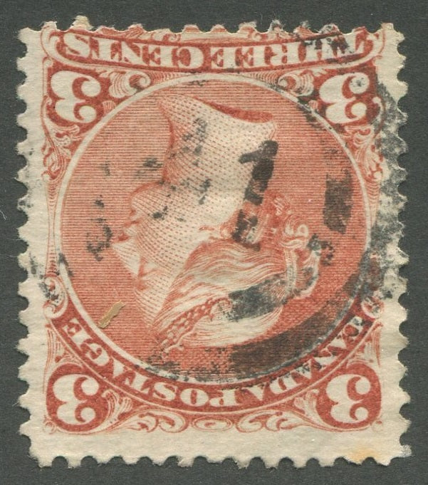 0025CA2002 - Canada #25, 2-Ring Numeral Cancel &#39;41&#39;