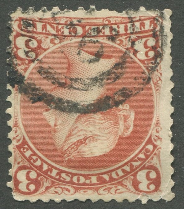 0025CA2002 - Canada #25, 2-Ring Numeral Cancel &#39;46&#39;