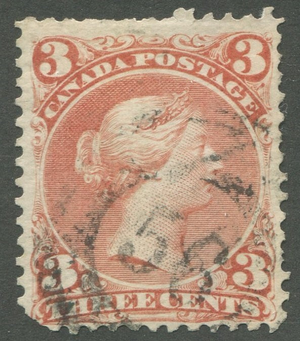 0025CA2002 - Canada #25, 2-Ring Numeral Cancel &#39;56&#39;
