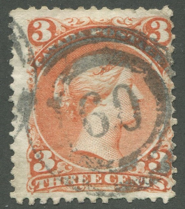 0025CA2002 - Canada #25, 2-Ring Numeral Cancel &#39;60&#39;