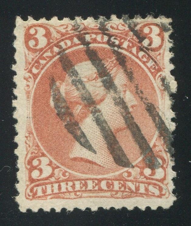0025CA1710 - Canada #25a - Used, Watermarked Bothwell Paper