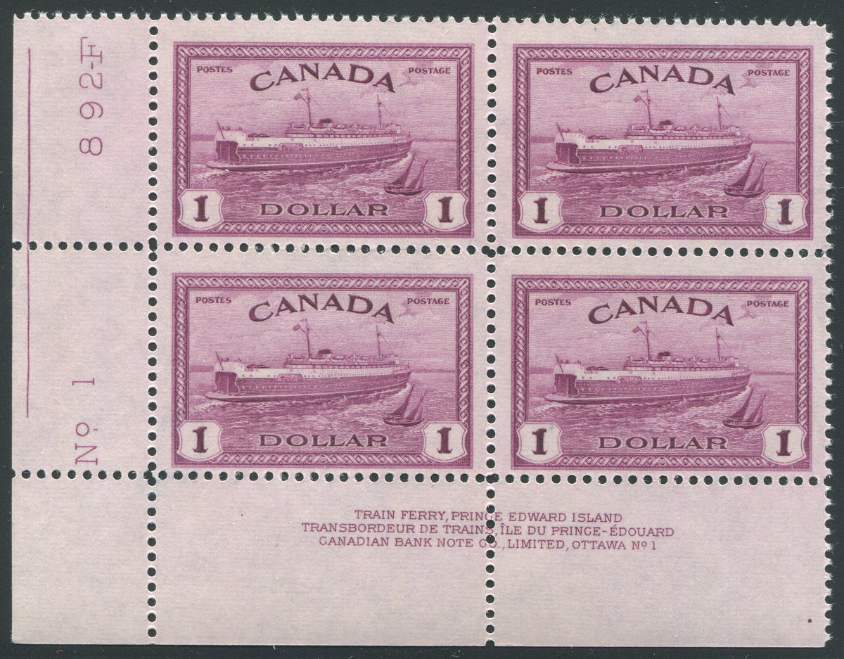 0273CA1910 - Canada #273 Plate Block