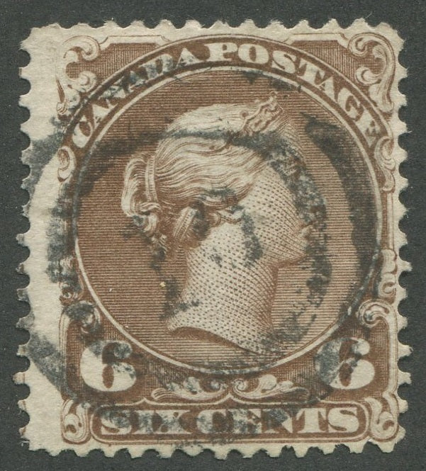 0027CA2002 - Canada #27, 2-Ring Numeral Cancel &#39;10&#39;