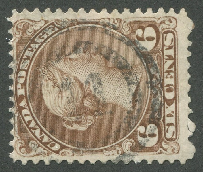 0027CA2002 - Canada #27, 2-Ring Numeral Cancel &#39;11&#39;