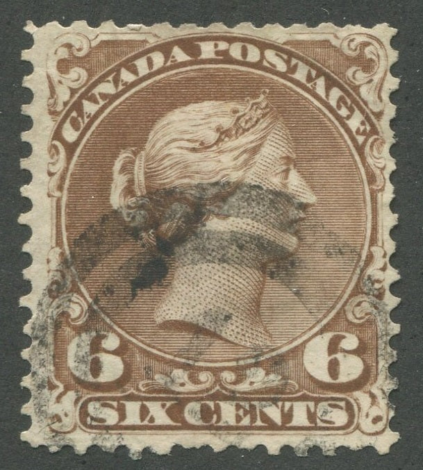 0027CA2002 - Canada #27, 2-Ring Numeral Cancel &#39;12&#39;