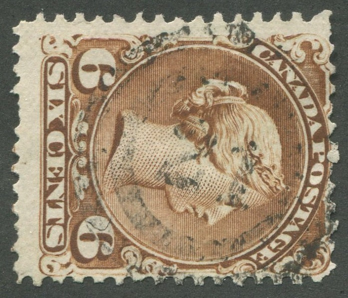 0027CA2002 - Canada #27, 2-Ring Numeral Cancel &#39;21&#39;