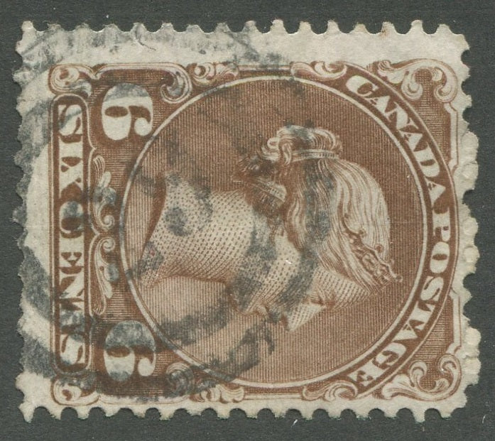 0027CA2002 - Canada #27, 2-Ring Numeral Cancel &#39;29&#39;