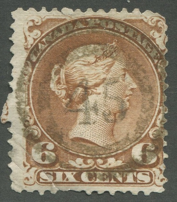 0027CA2002 - Canada #27, 2-Ring Numeral Cancel &#39;45&#39;