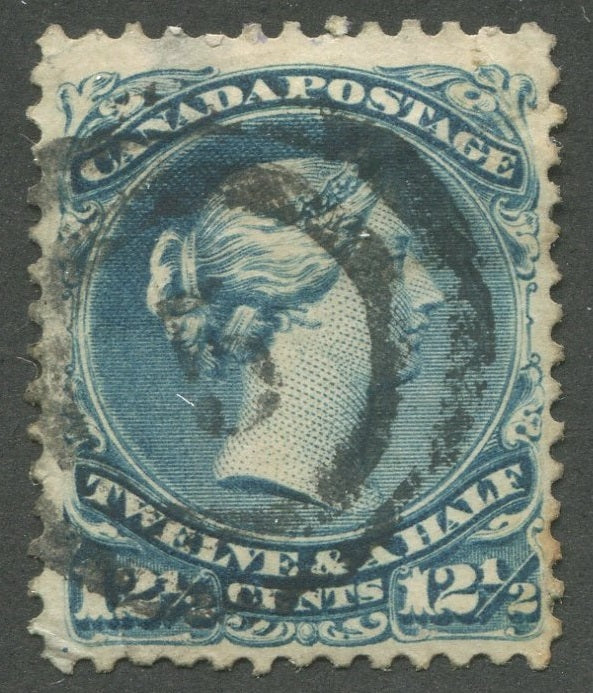 0028CA2002 - Canada #28, 2-Ring Numeral Cancel &#39;5&#39;